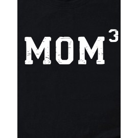 Mom Print T-Shirt, Crew Neck Short Sleeve T-Shirt, Casual Sport Tops, Women's Clothing