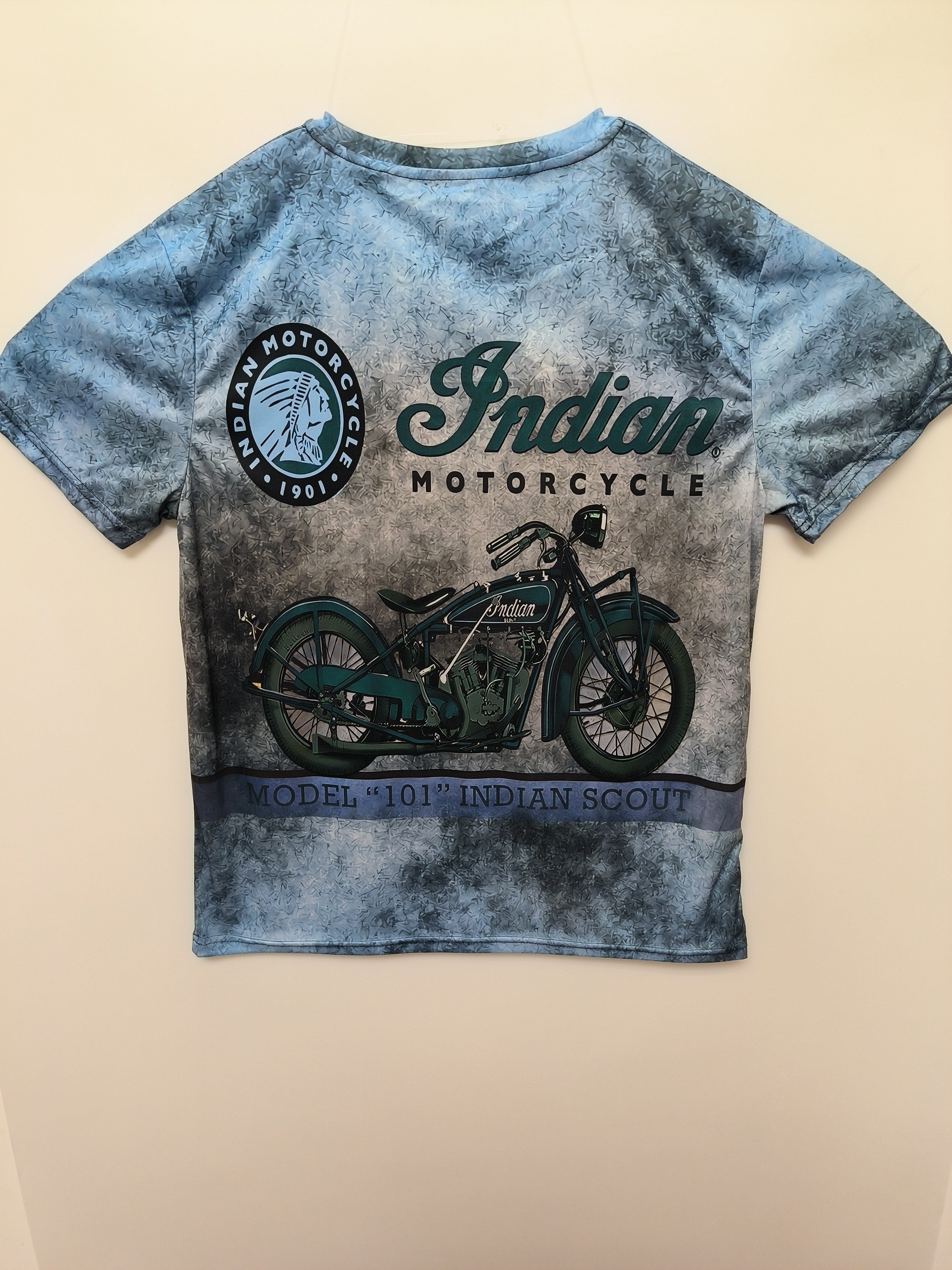 retro style motorcycle print mens graphic t shirt casual comfy tees for summer mens clothing details 6