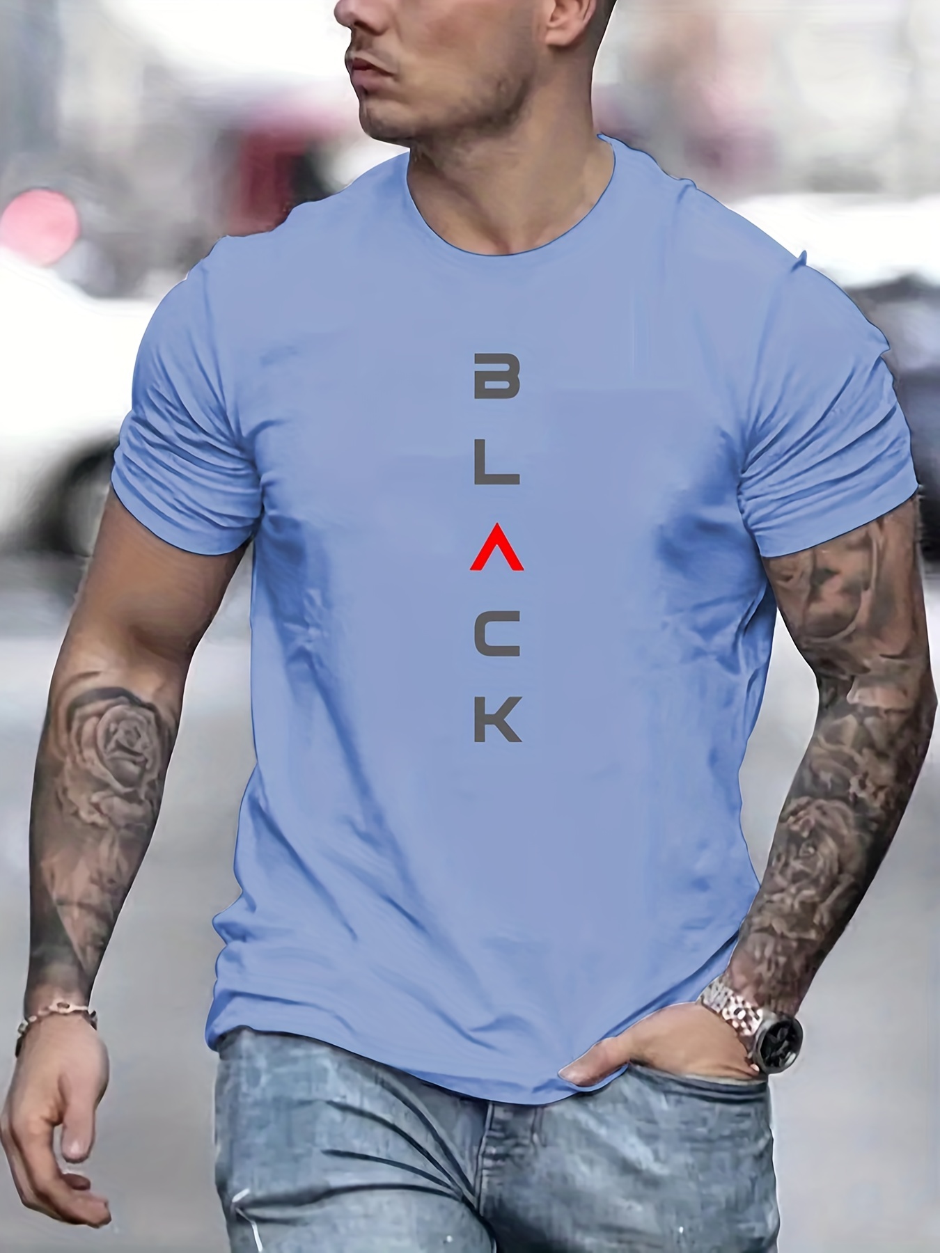 black print tee shirt tee for men casual short sleeve t shirt for summer spring fall tops as gifts details 10