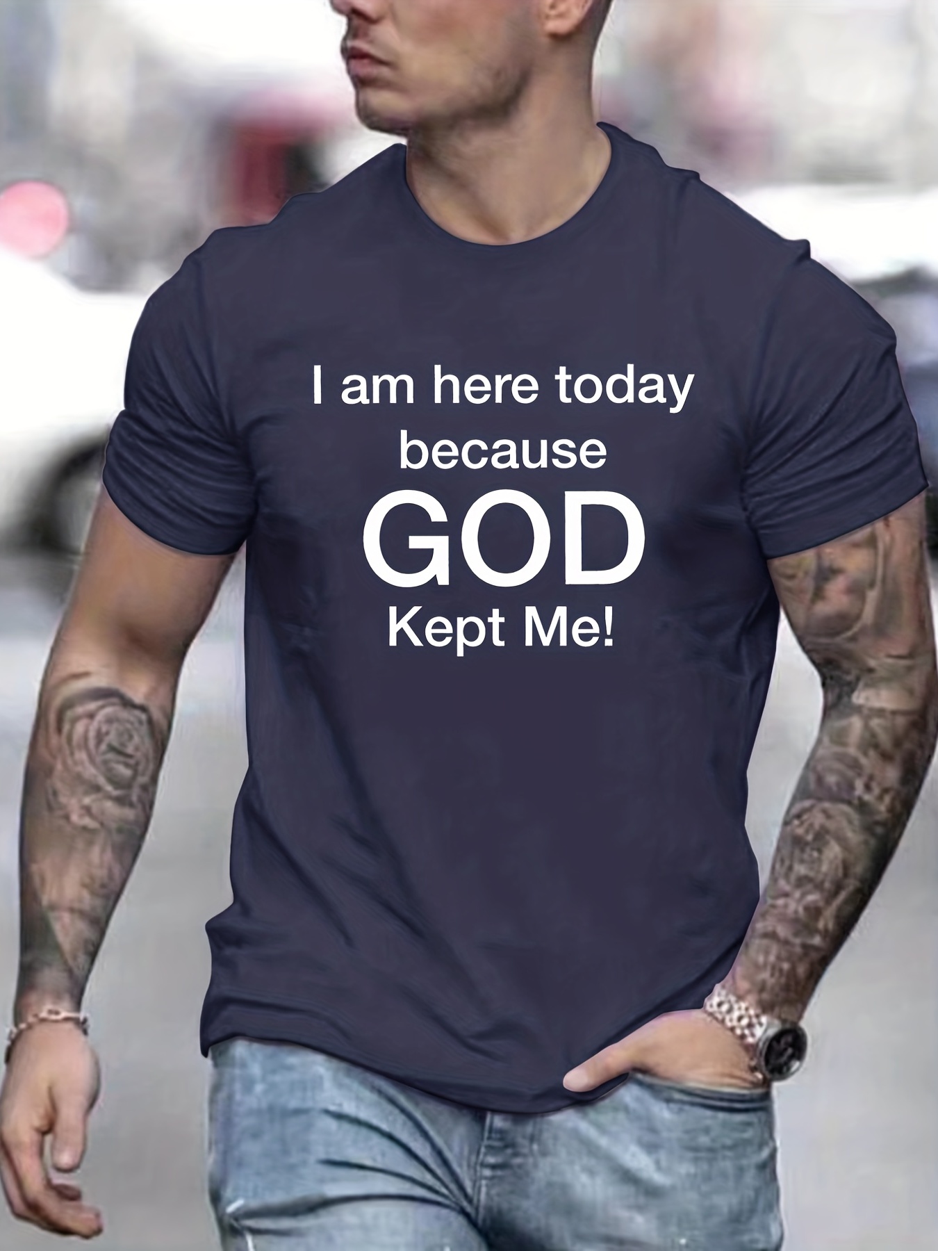 tees for men god kept me print t shirt casual short sleeve tshirt for summer spring fall tops as gifts details 7