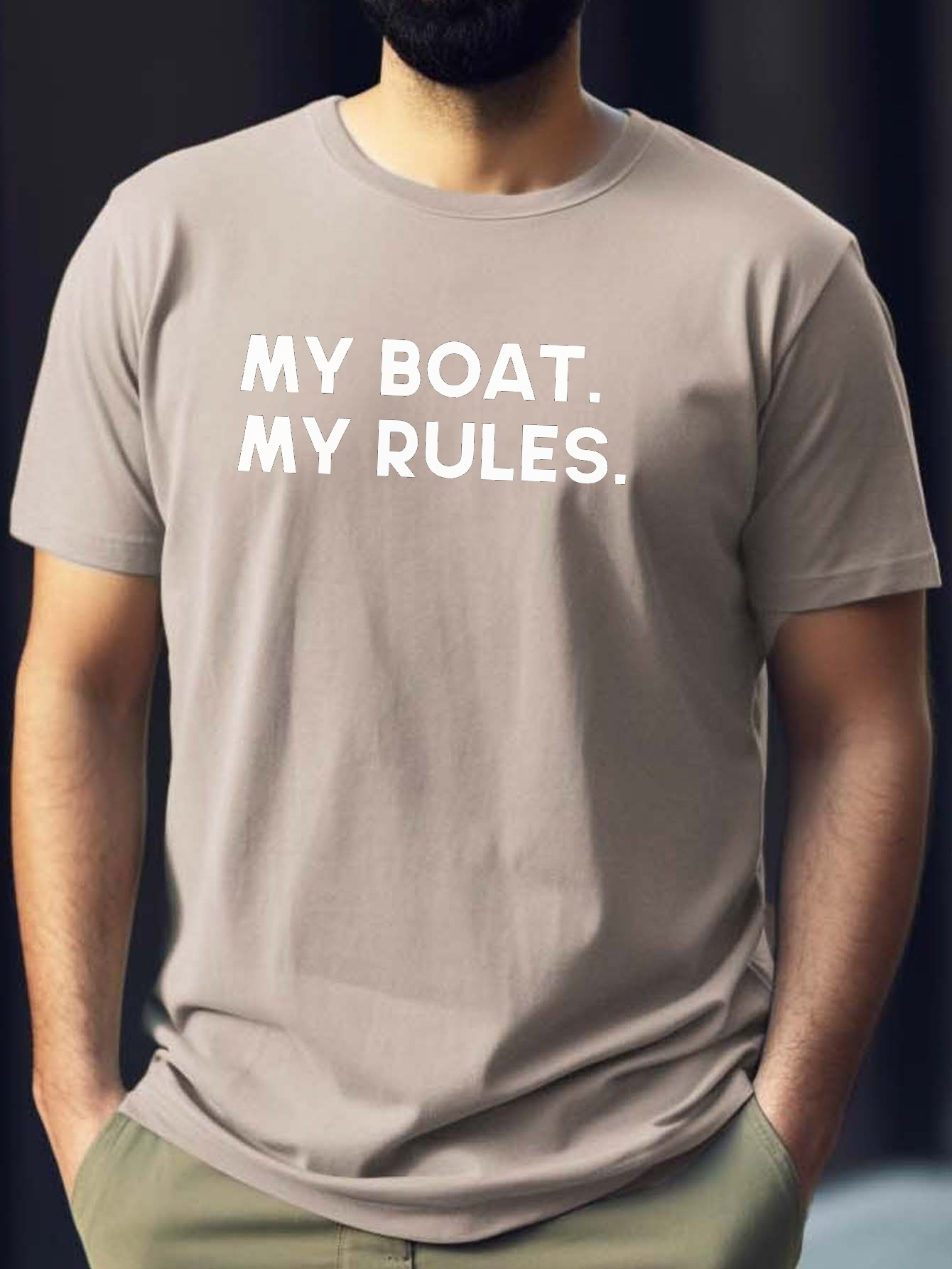 my boat my rules print t shirt tees for men casual short sleeve t shirt for summer details 5