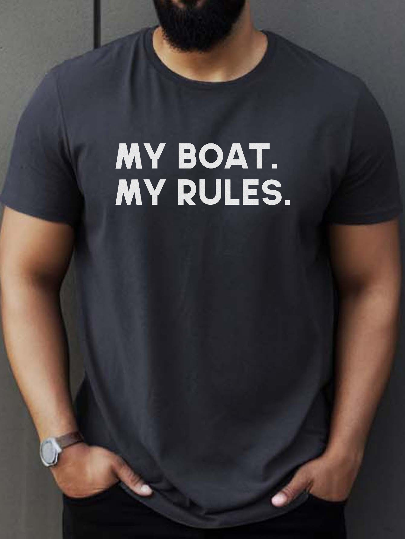 my boat my rules print t shirt tees for men casual short sleeve t shirt for summer details 16